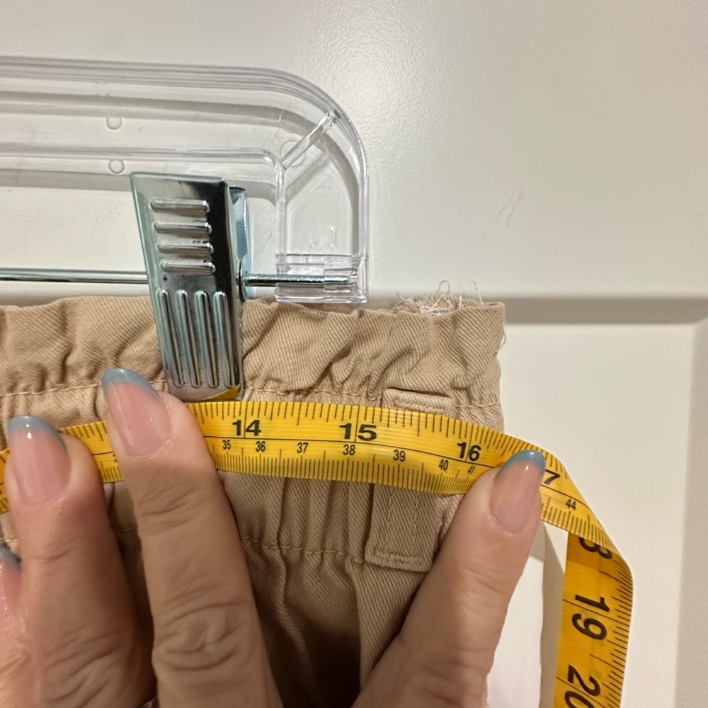 Zara Tan Elastic Waist Pants